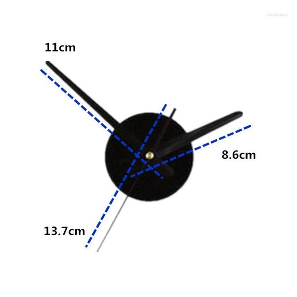 Horloges murales 10sets mécanisme d'horloge à disque avec main bricolage silencieux montre à quartz pièces de mouvement réparation remplacement outils essentiels décor