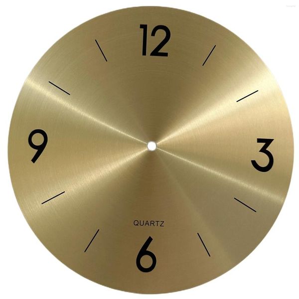 Relojes de pared 11 pulgadas 283 mm Metal Marque Dial DIY Numérico Árabe ¡Oro para sala de estar grande decoración decorativa del hogar