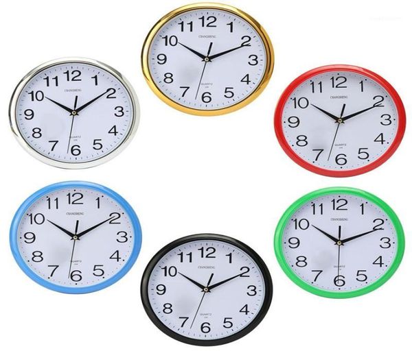 Horloges murales 12 heures affichage silencieux rétro moderne rond coloré vintage rustique décoratif antique chambre temps cuisine maison horloge13620318