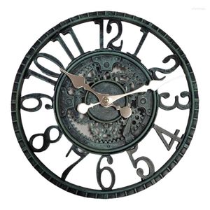 Horloges murales 12 pouces Vintage résine horloge Art suspendu à piles pour la maison chambre salon cuisine décoration cadeau