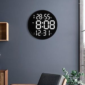 Horloges murales 12 pouces horloge Led grand muet numérique température et humidité électronique Design moderne montre décoration de la maison