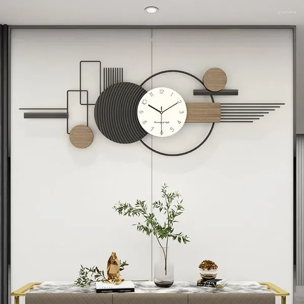 Relojes de pared 1950 Estilo americano Reloj grande EE. UU. Habitación para niños Reloj estético clásico Diseñador Atmósfera nórdica Saat Decoración del hogar