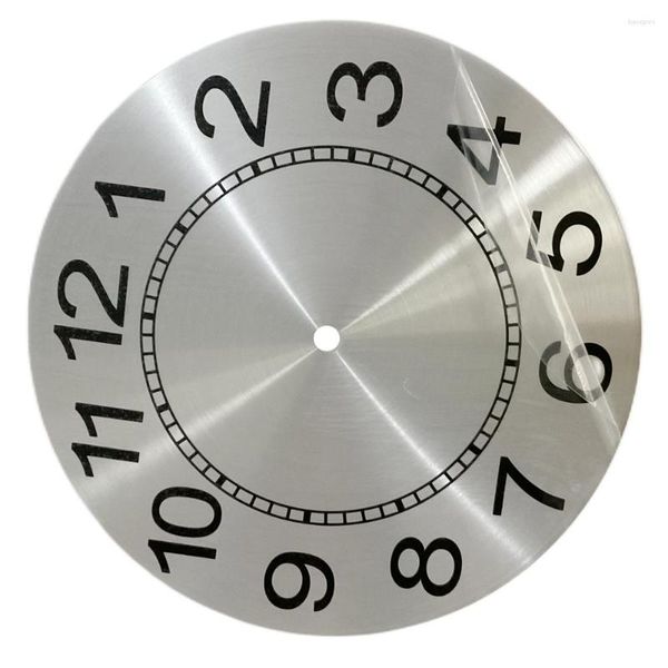 Horloges murales 1 pc 9.5 pouces horloge cadran visage bricolage Quartz chiffres arabes aluminium profil plat maison Decoation