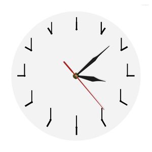 Relojes de pared, 1 pieza, aguja Simple, reloj acrílico moderno, reloj decorativo redondo redundante, decoración del hogar, arte contemporáneo