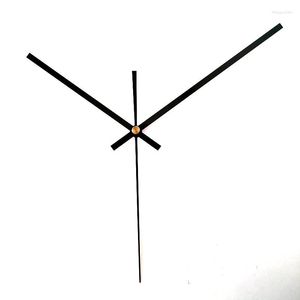 Horloges murales 1sets SK arbre 2184 # noir argent longues mains (juste les mains) bricolage métal aluminium quartz horloge accessoire kits de haute qualité
