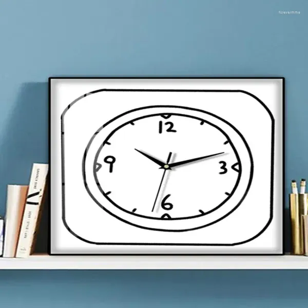 Horloges murales 2023 Horloge électronique carrée Accueil Salon Muet Simple Mode Quartz sans poinçon Suspendu
