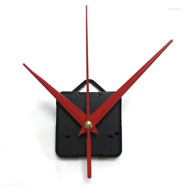 Horloges murales 3 ans de garantie Pratique DIY Mécanisme d'horloge à couple élevé Longueur de l'arbre de 13 mm Mouvement à quartz avec crochet Mains rouges