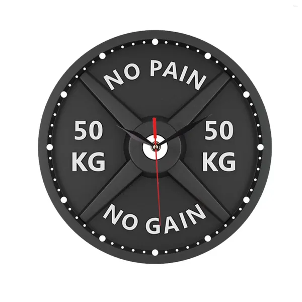 Relojes de pared 3d Reloj Minimalista moderno de 12 pulgadas Múd Mute Decorative Watch Gym para el ejercicio para el ejercicio para el entrenamiento de levantamiento de pesas
