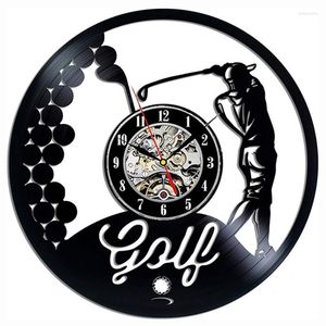 Horloges murales 3D décoration Golf Sport Club suspendu montre Record horloge Design moderne chambre décor à la maison silencieux 12