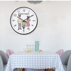 Wandklokken 3D INS Family Clock Nordic Groot formaat Stille beweging voor woonkamer