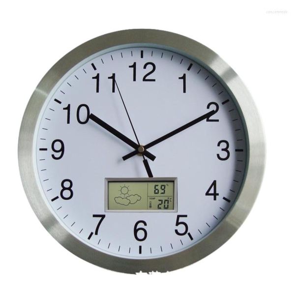 Relojes de pared, reloj nórdico 3D, relojes silenciosos de Metal para cocina, calendarios de decoración del hogar, diseño moderno, decoración de dormitorio, regalo Zegary