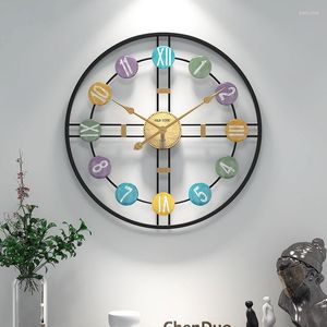 Wandklokken 3D Silent Watch Minimalistische kunst Big Size Digital Original Decor Aesthetic Horloge Murale Sticker