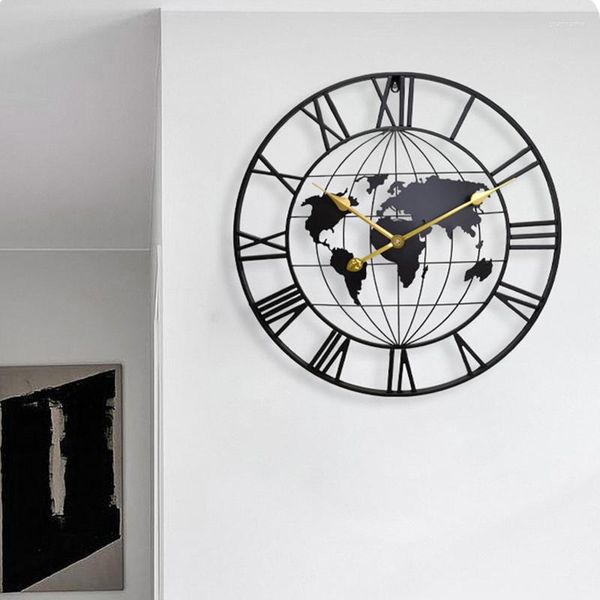 Relojes de pared 3D el reloj globo de la tierra decoración decorativa moderno porche arte redondo regalo