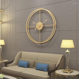 Wandklokken 40 cm klok modern ontwerp voor thuiskantoor decoratief hangende woonkamer klassieke korte metal stil horloge creatief