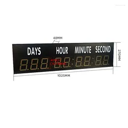 Wandklokken 4 inch dagen uren minuten en seconden countdown klok (HIT9-4R)