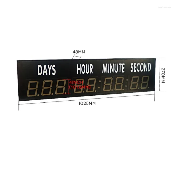 Relojes de pared Reloj de cuenta regresiva de 4 pulgadas Días Horas Minutos y segundos (HIT9-4R)