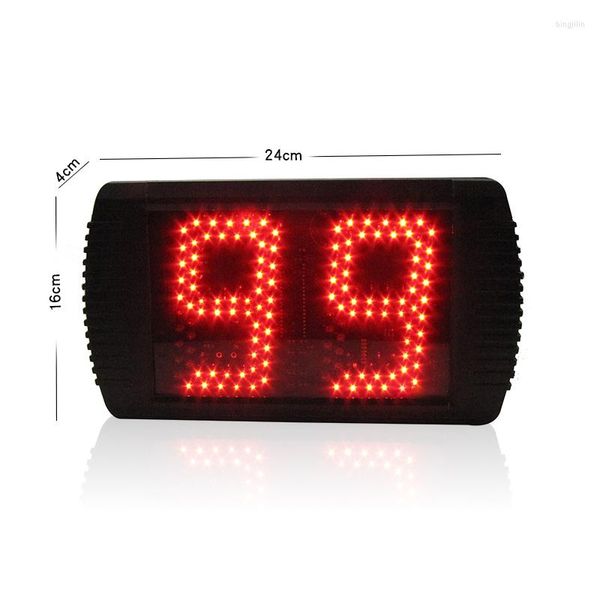 Relojes de pared 5 PULGADAS LED Tiempo personalizado 14/24 segundos S Reloj de cuenta regresiva para juego de baloncesto Corte de temporizador portátil