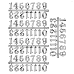 Wandklokken 5 sets kloknummer bord decoratie Arabisch vilt kit blanco plastisch Romeins cijfer cijfer