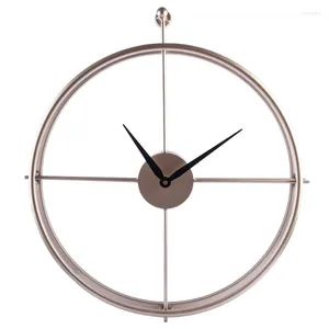 Horloges murales 55 cm grande brève Style européen silencieux fer horloge Design moderne maison bureau décor suspendu montre pendaison de crémaillère cadeau