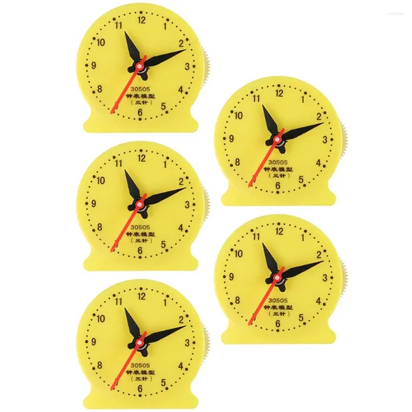 Horloges murales 5pcs 12 heures Apprenez à raconter des modèles d'horloge d'heure aux aides à l'enseignement