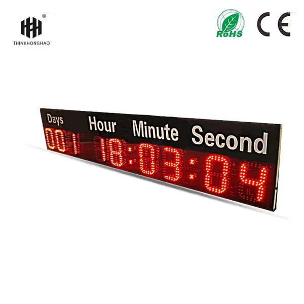 Relojes de pared Pantalla LED de supermercado de 6 pulgadas LCD LCD Super Wide Barnerdo Countdown