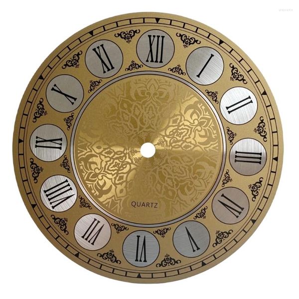 Horloges murales 7 en diamètre 180 mm Vintage en aluminium Horloge métallique Vace Face Roman Nombre bricolage Decoration Home Fome