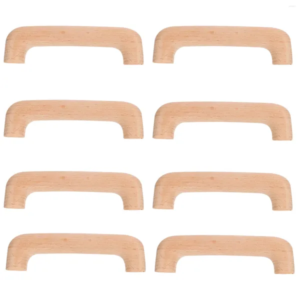 Horloges murales 8 pcs tiroir tire poignée en bois armoire coiffeuse poignées armoires de porte de cuisine