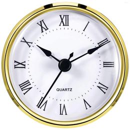 Horloges murales 80mm / 65mm Classique Mini Portable Universal Quartz Mouvement Accueil Automatique Horloge Tête Insert Silencieux Précis DIY Décor Forme Ronde