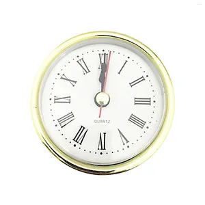 Horloges murales 80mm / 65mm Tête d'horloge en plastique Insert Accueil Silencieux Mouvement à quartz précis Remplacement Classique DIY Décor Automatique Forme ronde