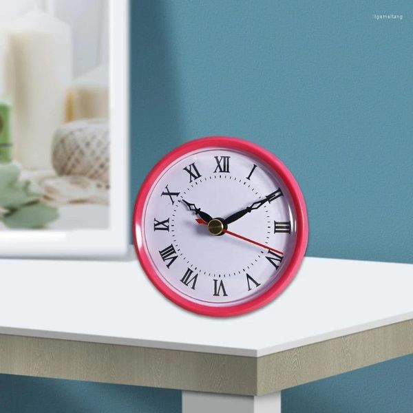 Relojes de pared Reloj de 80 mm Insertar cabeza de reloj Movimiento de números romanos/árabes Mesita de noche Decoraciones de escritorio Accesorio de pieza de bricolaje