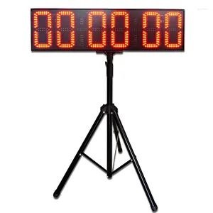 Wandklokken 8 inch rode uren, minuten en seconden LED-klok (HST6-8R) Countdown digitaal