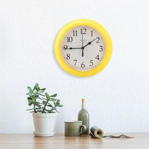 Corloges murales 9 pouces Clock Plastique Opéré de salon rond Decage Vintage