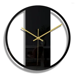 Horloges murales ABSF 11,8 pouces acrylique transparent horloge autocollant mode non-tic-tac montre à quartz pour salon maison décorative