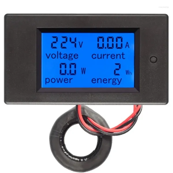 Relojes de pared AC 80-260V 100A PZEM-061 Pantalla LCD Voltérmetro de energía de energía de corriente de corriente digital Voltímetro con transformador CT