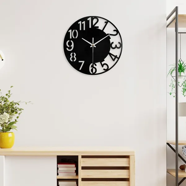 Relojes de pared reloj acrílico silencioso decorativo decorativo grande para el baño de oficina cocina el decoración