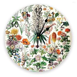 Horloges murales Adolphe Millot Français Vintage Affiche Horloge Décor À La Maison Silent Oclock Montre Numérique Pour Les Chambres D'enfants
