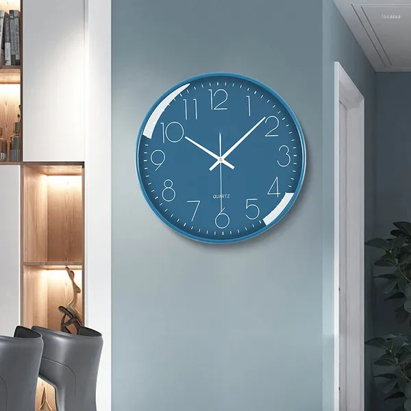 Horloges murales Horloge esthétique Original Art Quartz bureau silencieux mains nordiques batterie moteur silencieux Horloge salon décoration