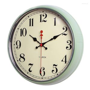 Horloges murales américaines grande horloge Vintage Shabby Chic salon rétro décor à la maison chambre décorative Bar Horloge cadeau SC624