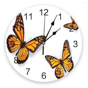 Wandklokken Animal Butterfly Moth Clock Home Decor Slaapkamer Stille digitaal voor kinderkamers
