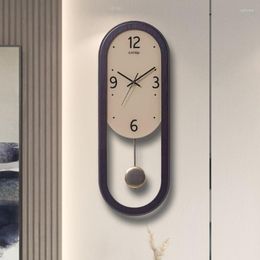 Relojes de pared Antiguo Vintage Estilo grande Diseño moderno de madera Diseñador de lujo Horloge Murale Room Decorarion QZ