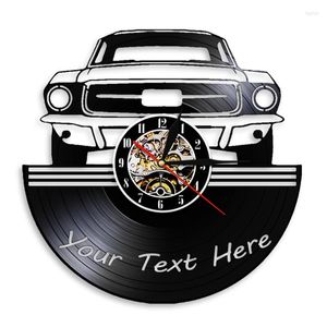 Wandklokken Auto Service Art Garage Klok Custom Uw Naam Nummer Op De Gepersonaliseerde Made Of Record