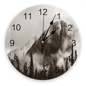 Corloges murales Banff National Clock Corloge salon Home Decor Large Round Mute Quartz Table Table Chambre Decoration Watch