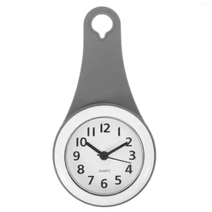 Relojes de pared Baño Ventosa Reloj Decoración Ducha impermeable Temporizador digital para alarma silenciosa Plástico operado con
