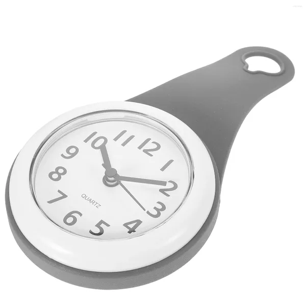 Relojes de pared Cuarto de baño Ventosa Reloj Reloj de inodoro Decoración rústica para el hogar Ducha impermeable