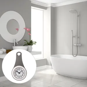 Wandklokken Badkamer Zuignap Klok Horloge Toilet Digitale Home Decor Timer Handdoekenrek