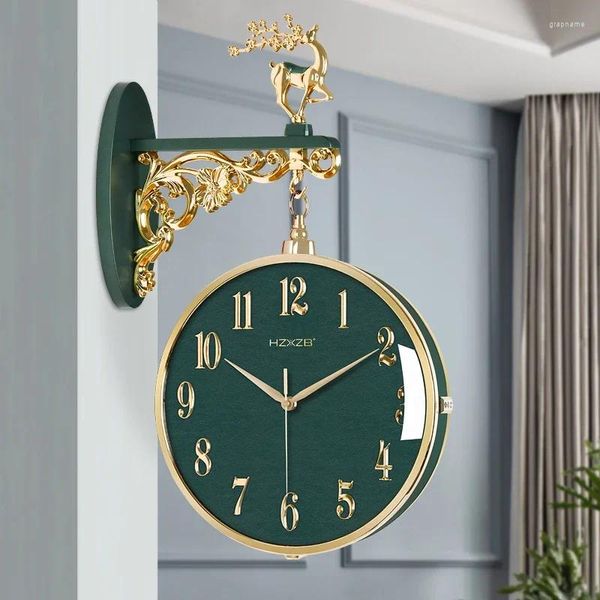 Relojes De Pared con pilas Reloj De movimiento De oficina cocina silencioso diseño De estilo nórdico Reloj único De Pared muebles