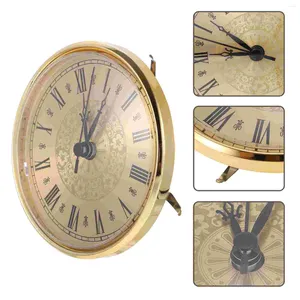 Horloges murales Bell Style rétro Horloge Insert Core numérique Petit quartz électrique pointeur muet chiffre romain