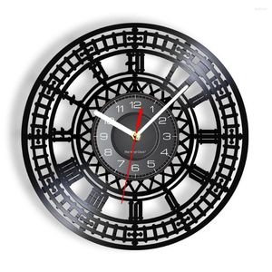 Horloges murales Big Ben Clock Tower Voyage Landmark Art Londres Record Angleterre Souvenir Cadeau