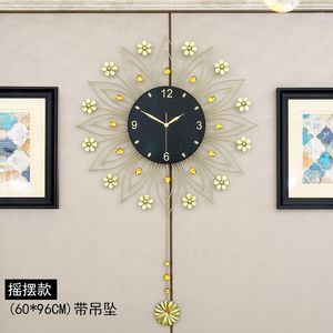Horloges murales horloge grande taille metal moderne Design esthétique nordique décor de maison montre un relogio de paede décoration salon