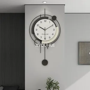 Wandklokken groot formaat woonkamer hangende beweging moderne klok minimalistische kunst Reloj Pared Decorarion